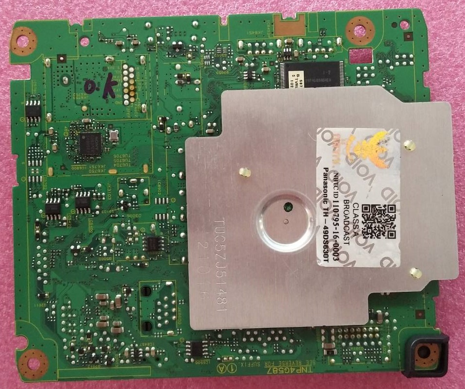 Main Board Panasonic (เมนบอร์ดพานาโซนิค) ของแท้ถอดจากเครื่อง ใช้กับรุ่น TH-49DS630T พาร์ทบอร์ด TNP4G587