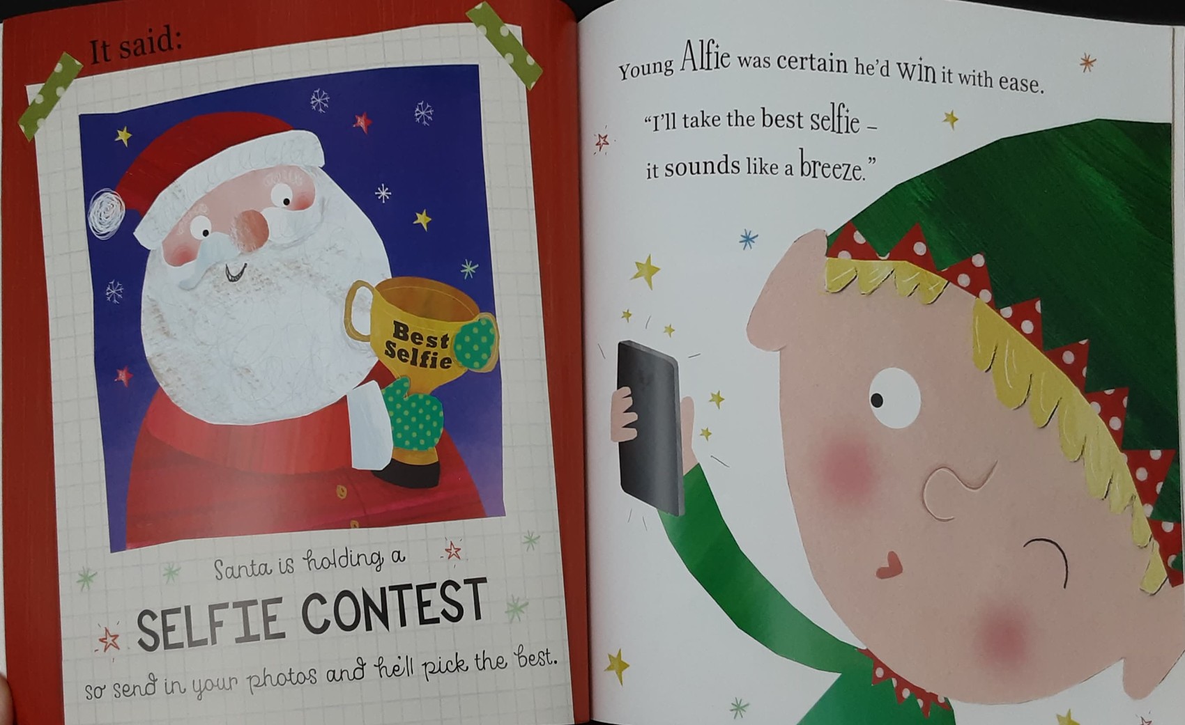 หนังสือนิทานเด็ก ภาษาอังกฤษ ปกอ่อน** 🍅🍓THE CHRISTMAS SELFIE CONTEST