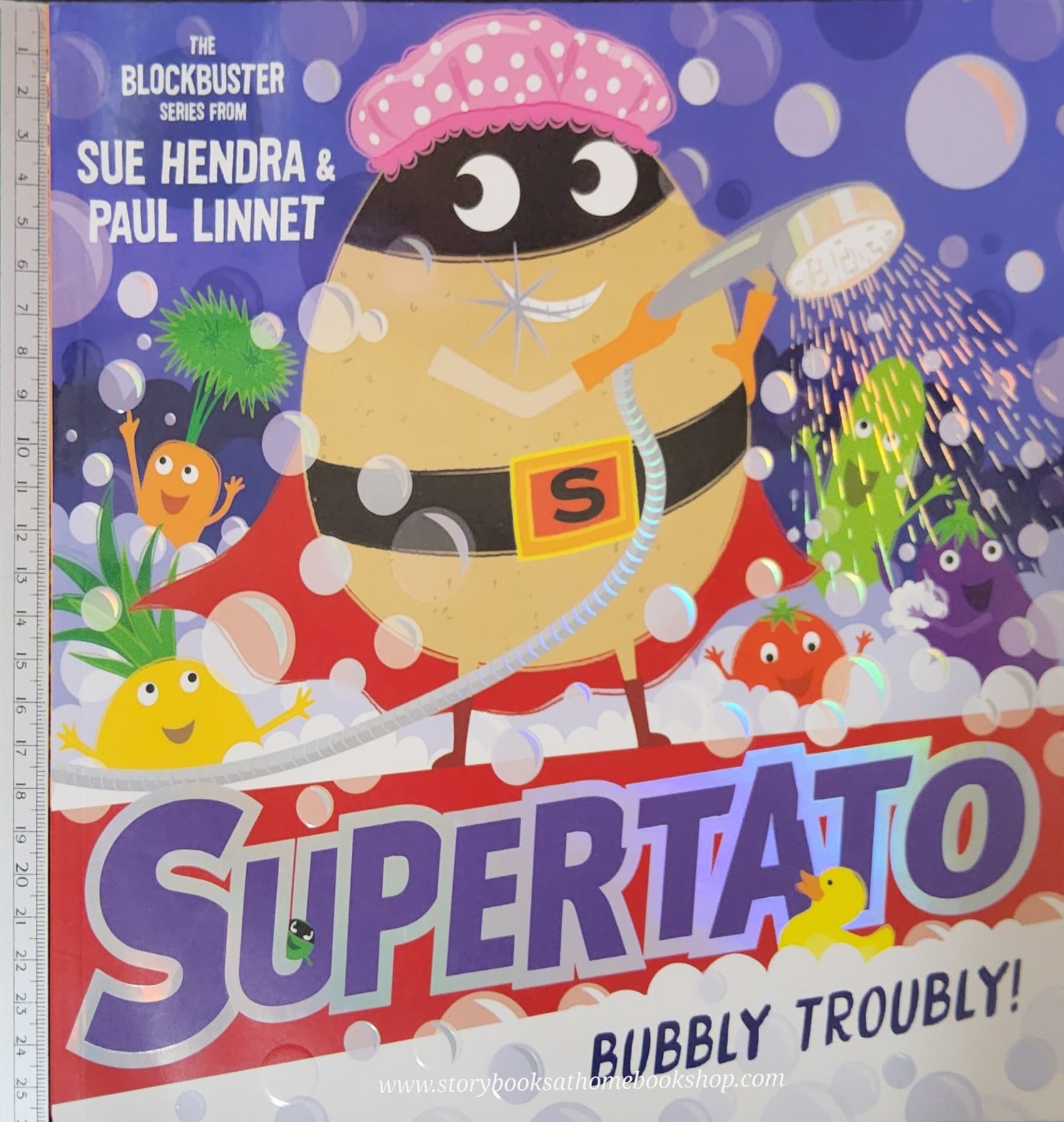 หนังสือนิทานปกอ่อน** 🍅SUPERTATO BUBBLY TROUBLY! BY SUE HENDRA AND PAUL LINNET