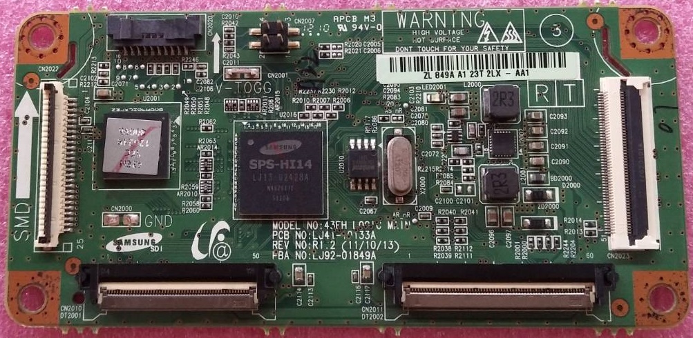 ลอจิกทีวี ซัมซุง SAMSUNG ของแท้มือสองถอดจากเครื่อง รุ่น PS43E490B1: PS43E450A1R :LJ41-10133A :LJ92-01849A/B/C/D/E (จอ YB01)