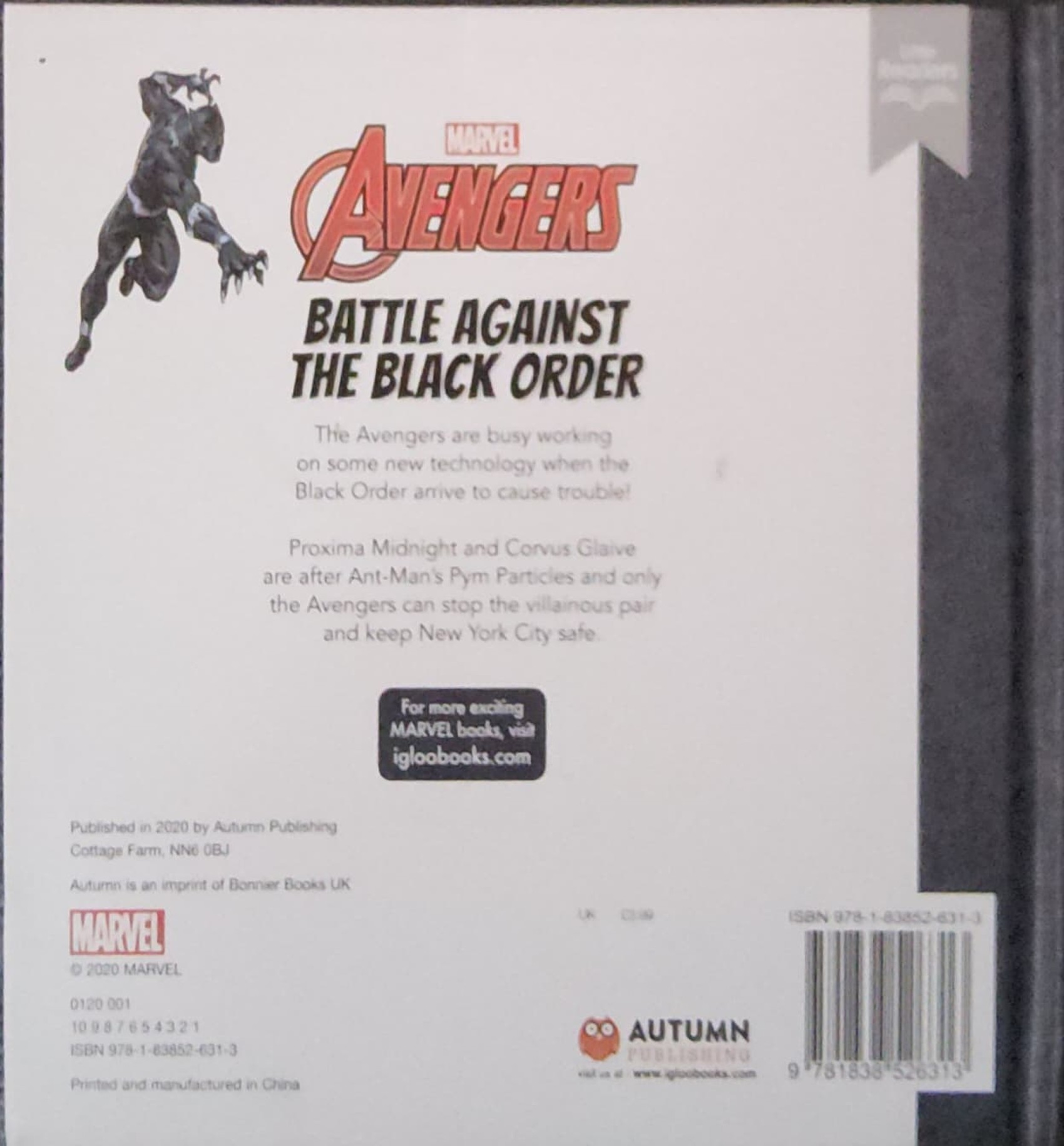 หนังสือนิทานปกแข็ง ** 🍅🍓MARVEL AVENGERS BATTLE AGAINST THE BLACK ORDER
