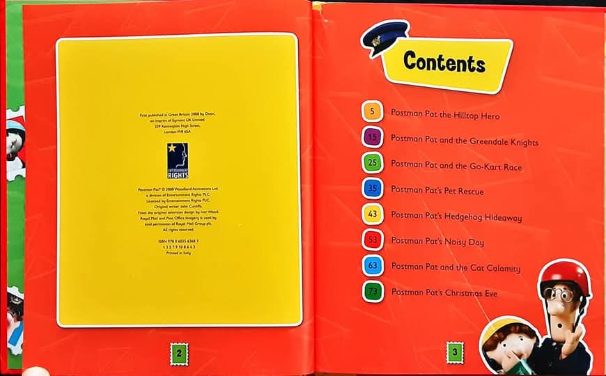 หนังสือนิทานปกแข็ง** 🍅🍓Postman Pat Stoty Treasury