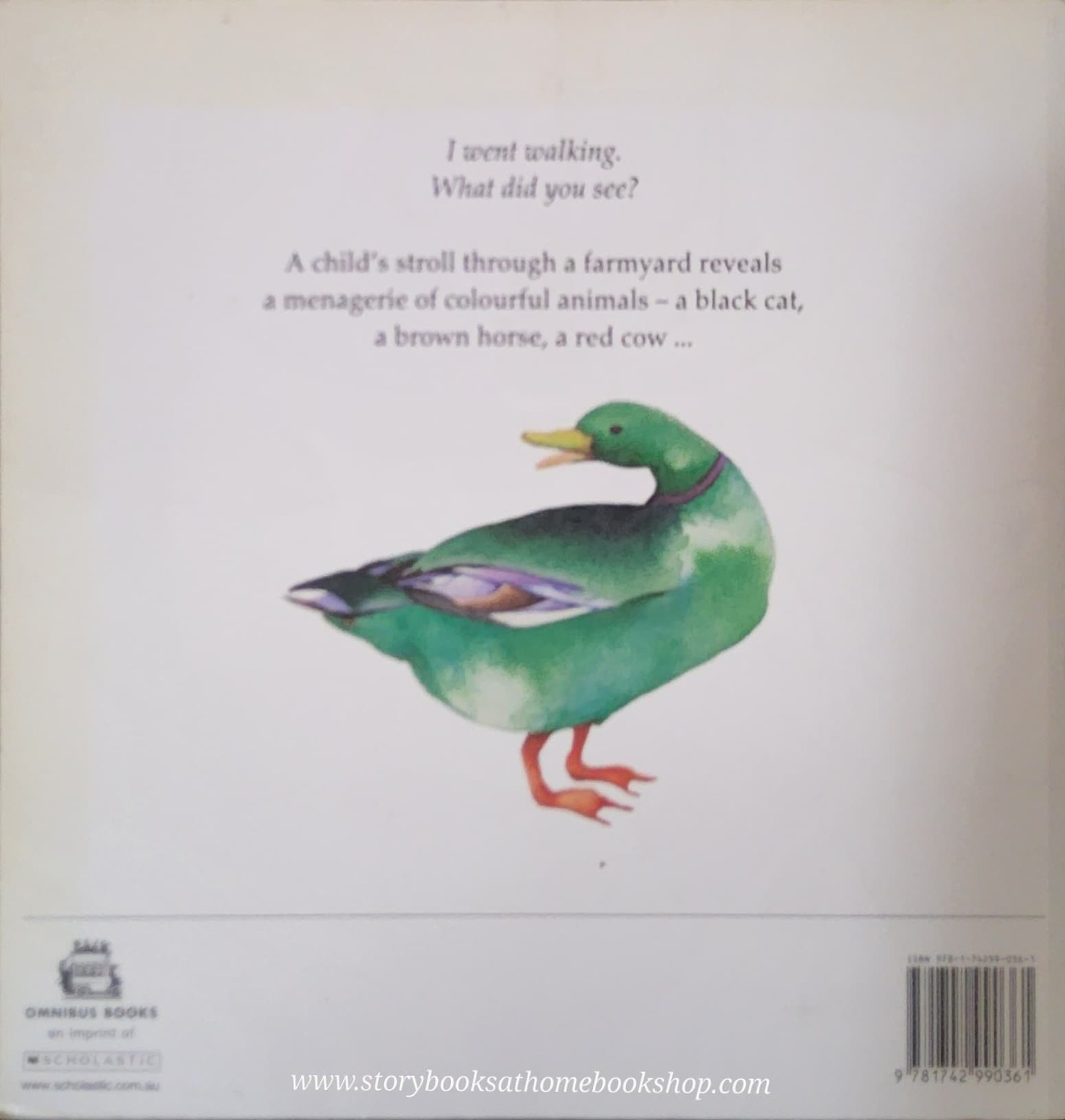 หนังสือนิทานปกอ่อน** 🍅🍓I WENT WALKING BY SUE MACHIN&JULIE VIVAS