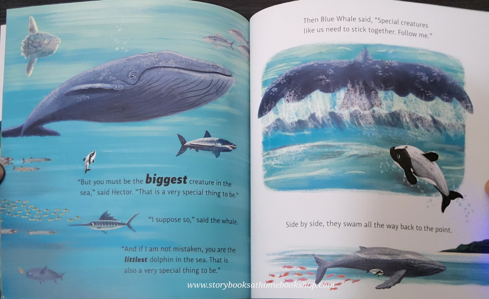 หนังสือนิทานปกอ่อน** 🍅🍓LITTLE HECTOR AND THE BIG BLUE WHALE