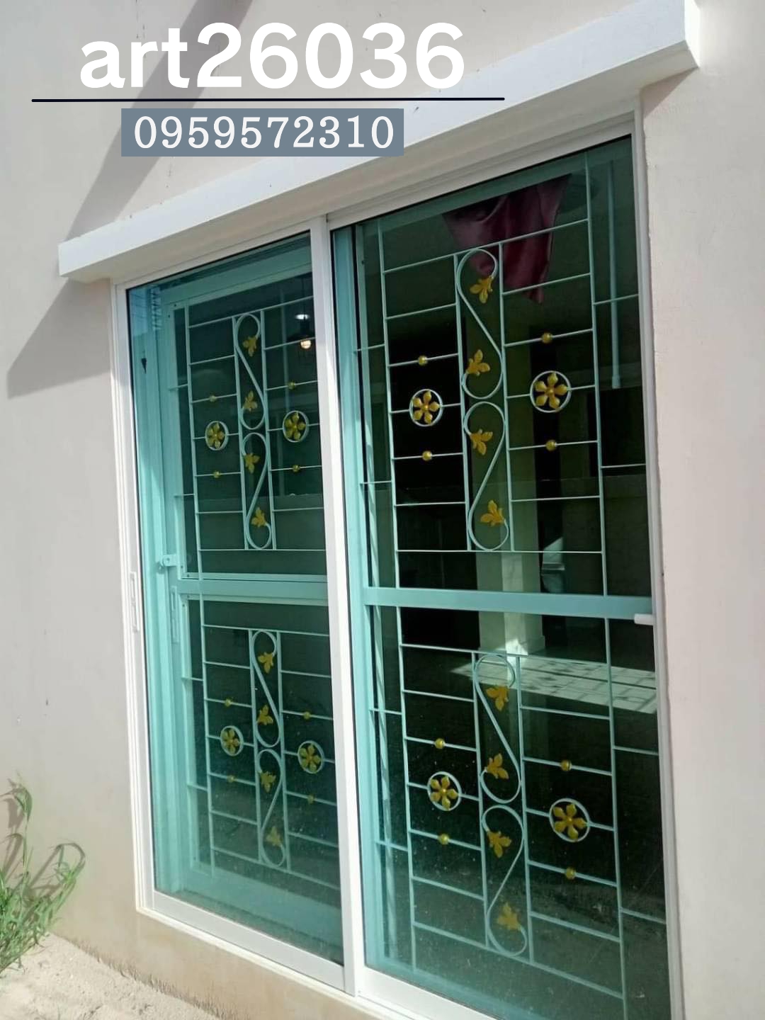 เหล็กดัดพร้อมมุ้งลวด ประตูและหน้าต่าง