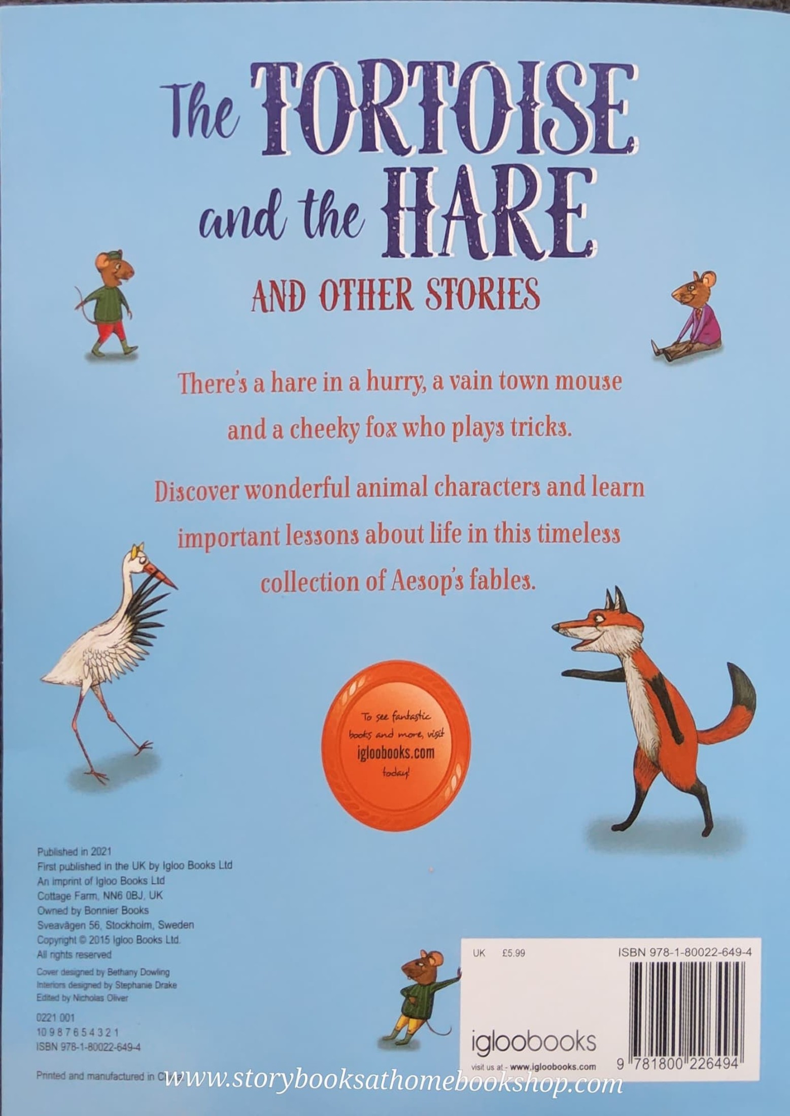 หนังสือนิทานปกอ่อน ** 🍅🍓THE TORTOISE AND THE HARE AND OTHER STORIES