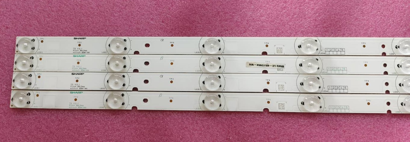 หลอดแบล็คไลท์ทีวีชาร์ป SHARP ของแท้ถอดจากเครื่อง ใช้กับรุ่นLC-40LE265M LC-40LE265X LC-40LE275X LC-40SA550X