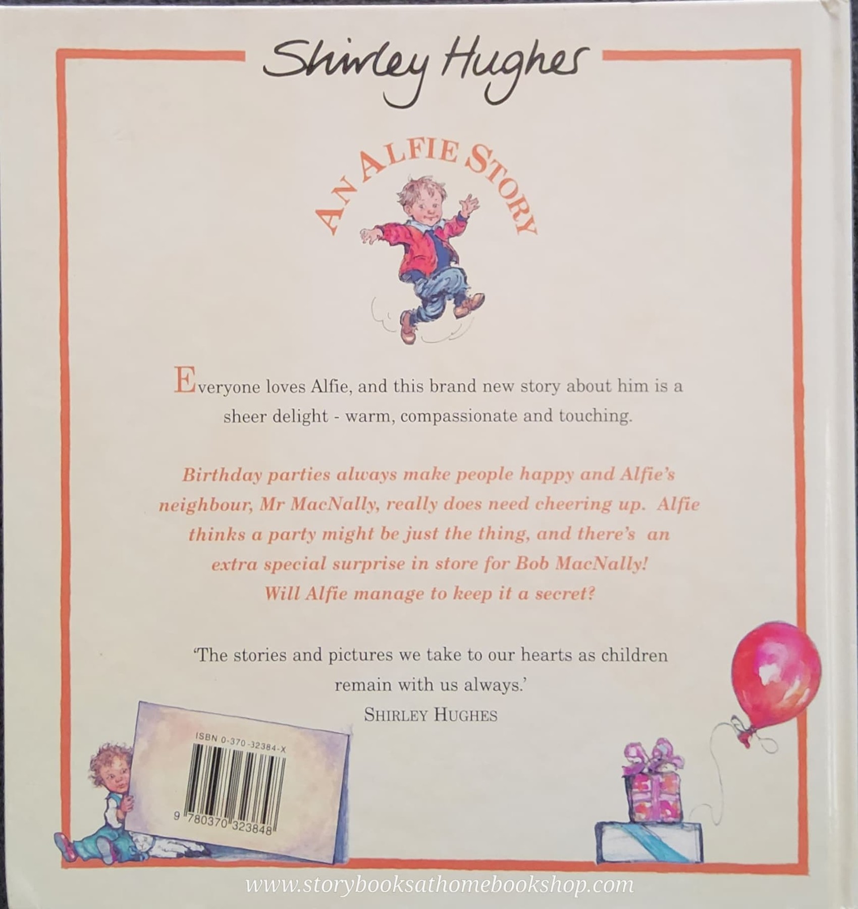 หนังสือนิทานปกแข็ง** 🍅🍅ALFIE AND THE BIRTHDAY SURPRISE BY SHIRLEY HUGHES