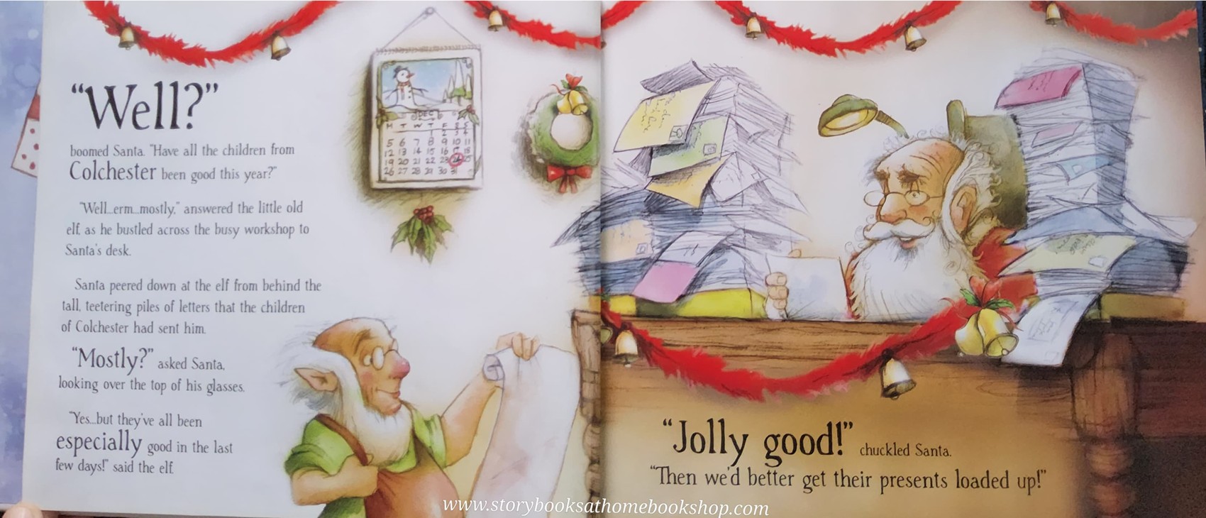 หนังสือนิทานปกแข็ง** 🍅🍅SANTA IS COMING TO COLCHESTER