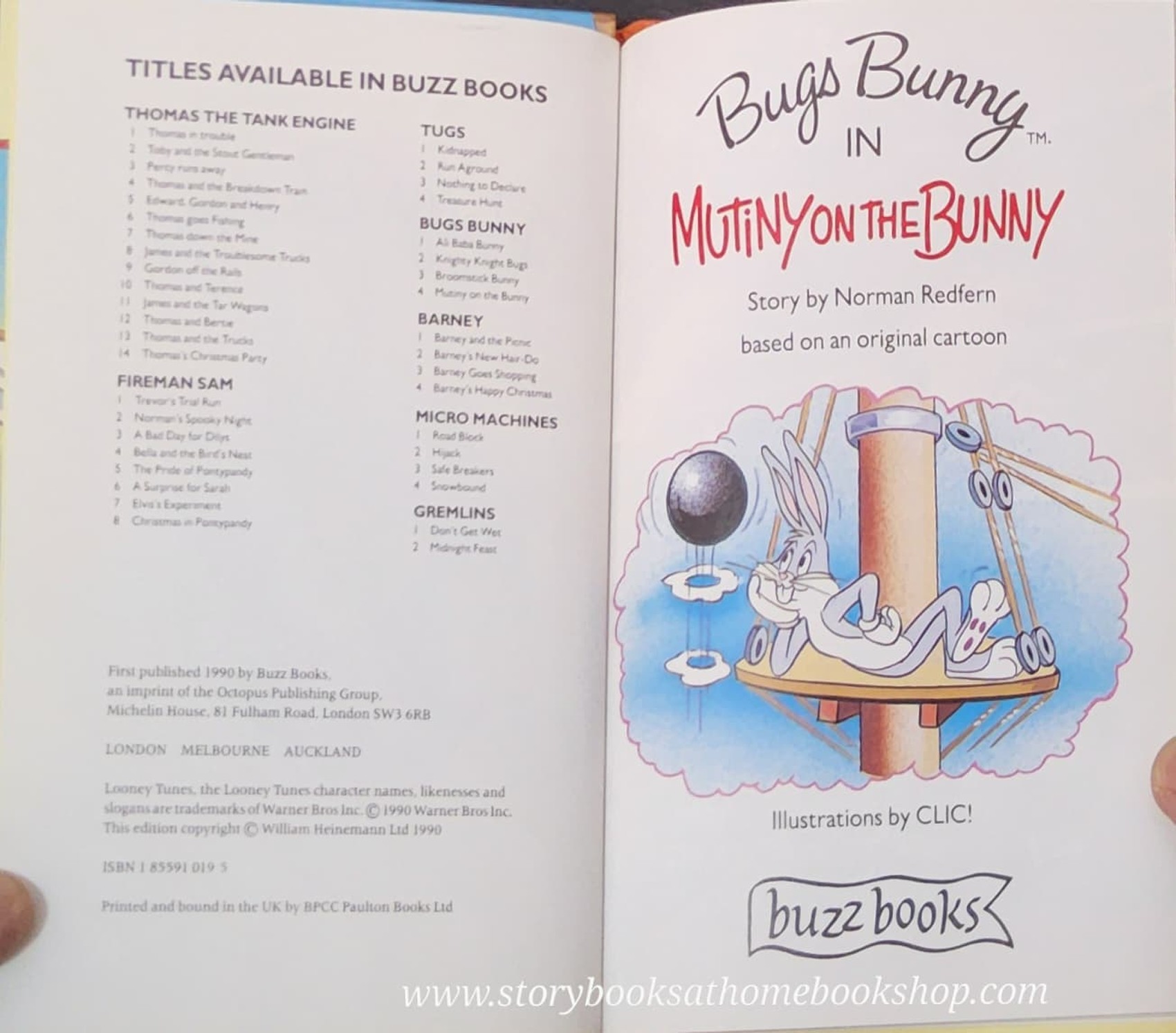 หนังสือนิทานปกแข็ง** 🍅🍅BUGS BUNNY IN MUTINY ON THE BUNNY