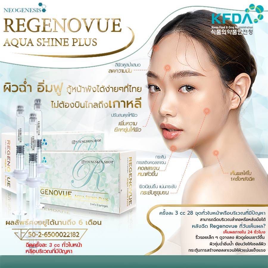Regenovue Aqua Shine / (1 กล่อง / 3 ไซริ้ง)