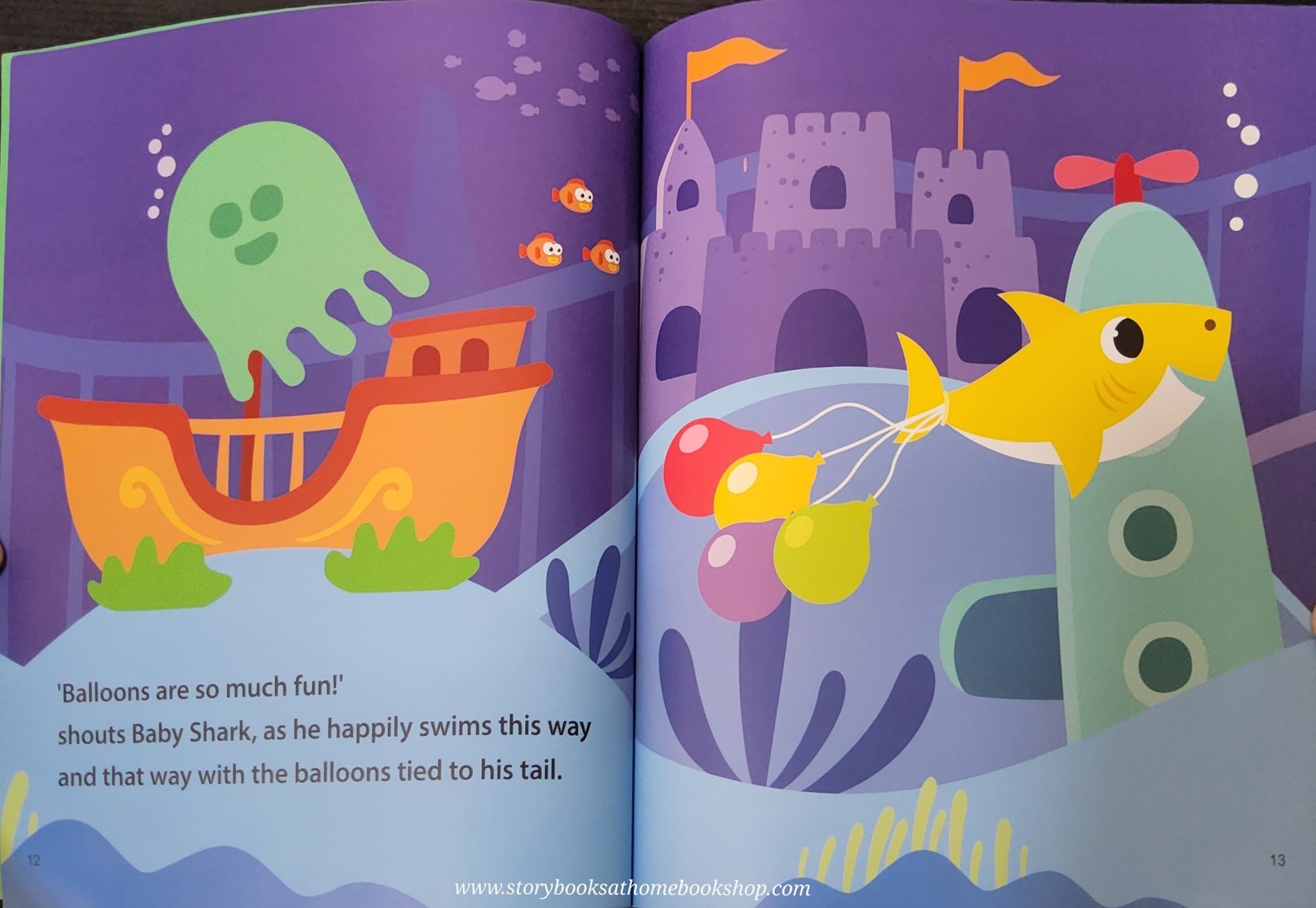 หนังสือนิทานปกอ่อน** 🍅🍅BABY SHARK AND THE COLOURFUL BALLOONS