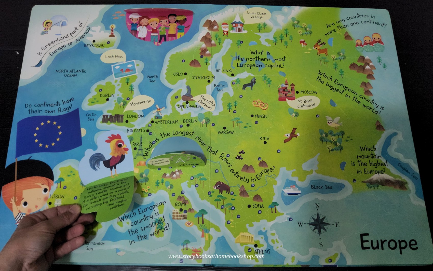 BIG FLAP BOOK SIZE 42X31 CM **KNOWLEDGE BOOK** ♥️MY GIANT BOOK OF ANSWERS: WORLD ATLAS