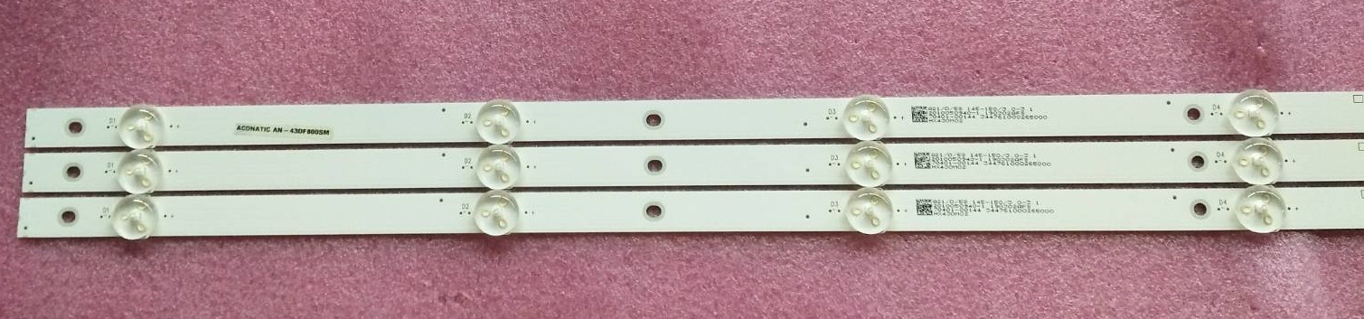 หลอดแบล็คไลท์ ACONATIC (อะโคเนติค) ของแท้ถอดจากเครื่อง รุ่น AN-43DF800SM (3แถวX7ดวง)