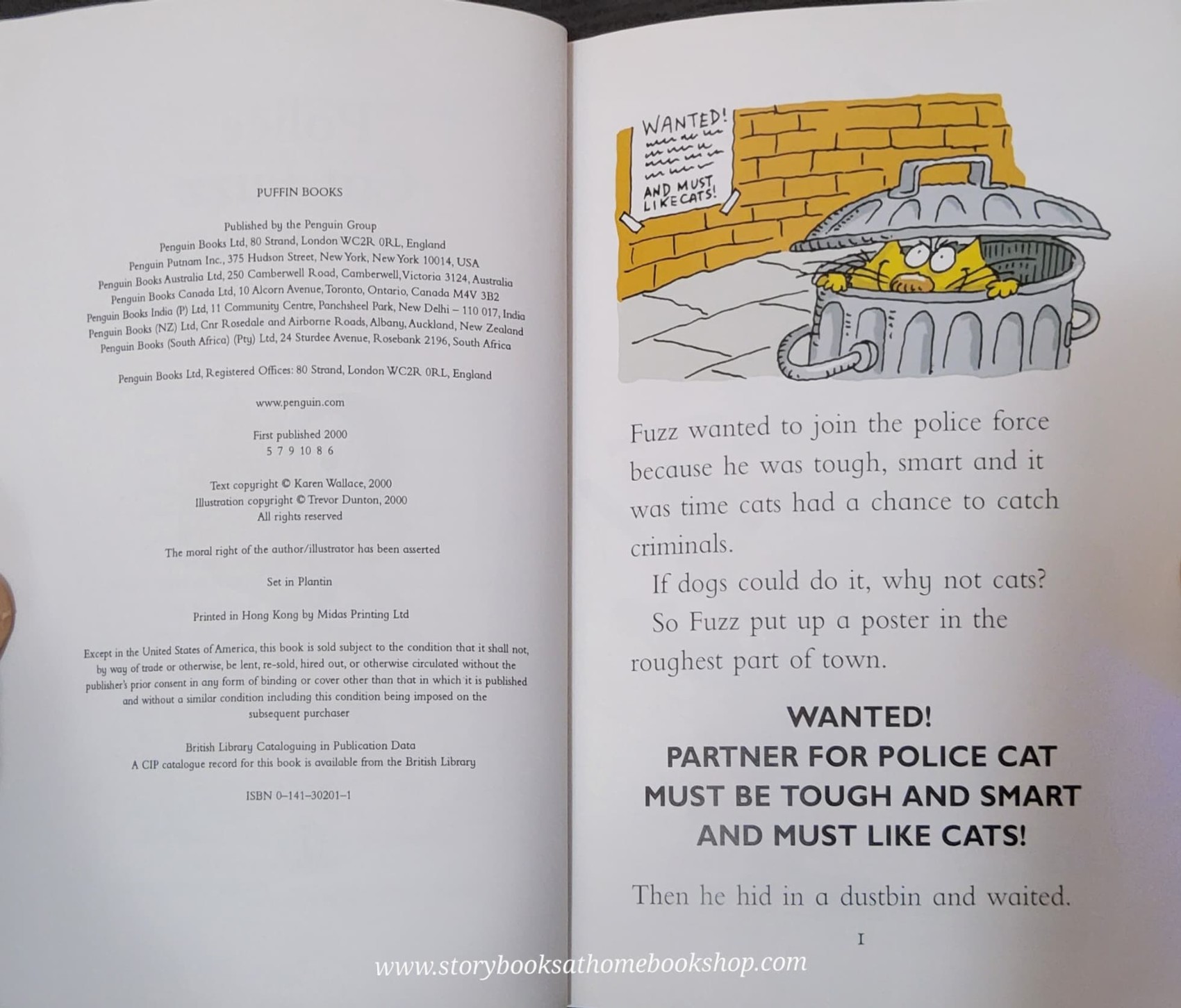 หนังสือนิทานปกอ่อน** ♥️FIRST YOUNG PUFFIN:POLICE CAT FUZZ