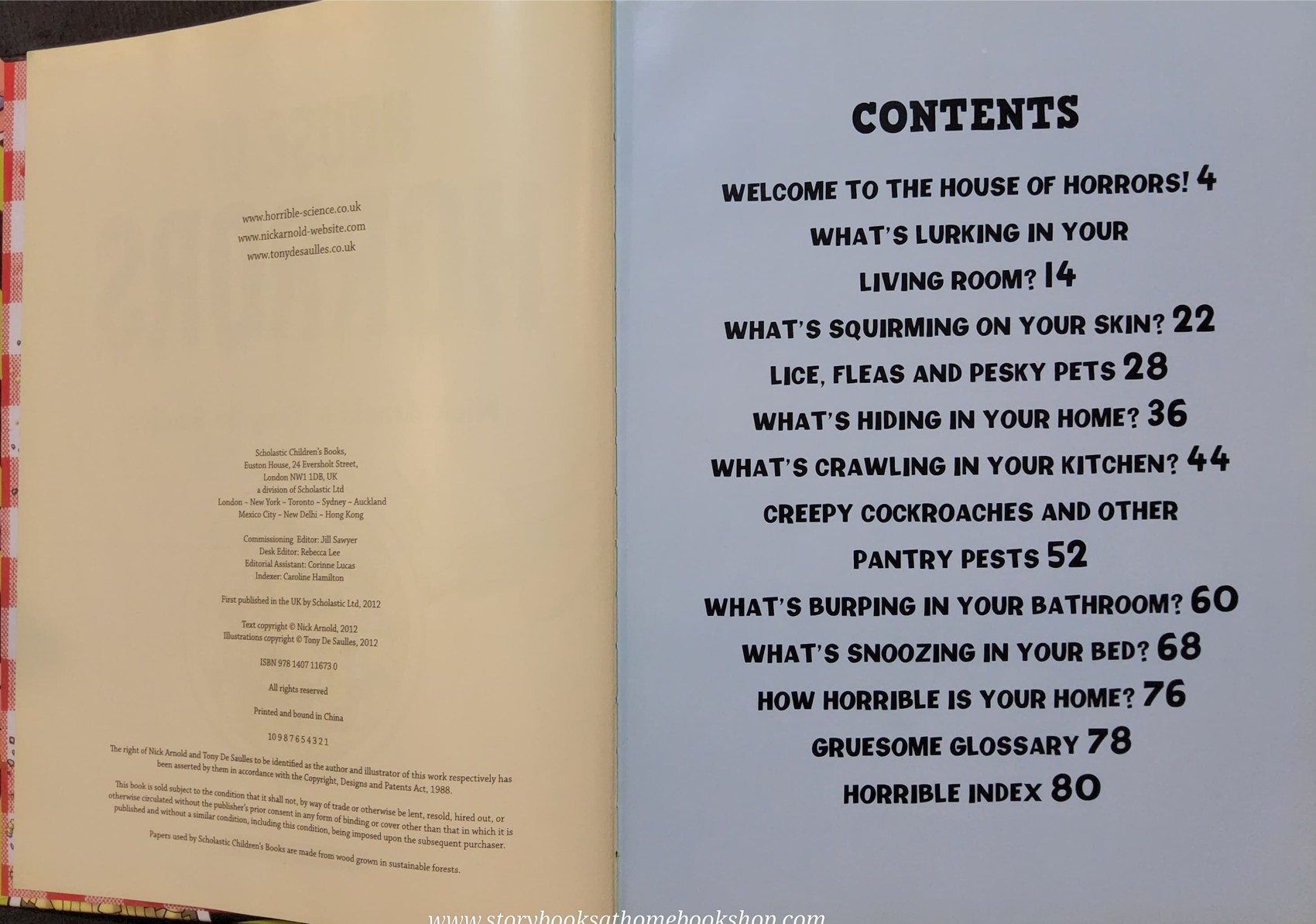 Knowledge Book ** ððHORRIBLE SCIENCE: HOUSE OF HORRORSâĨïļâĨïļ