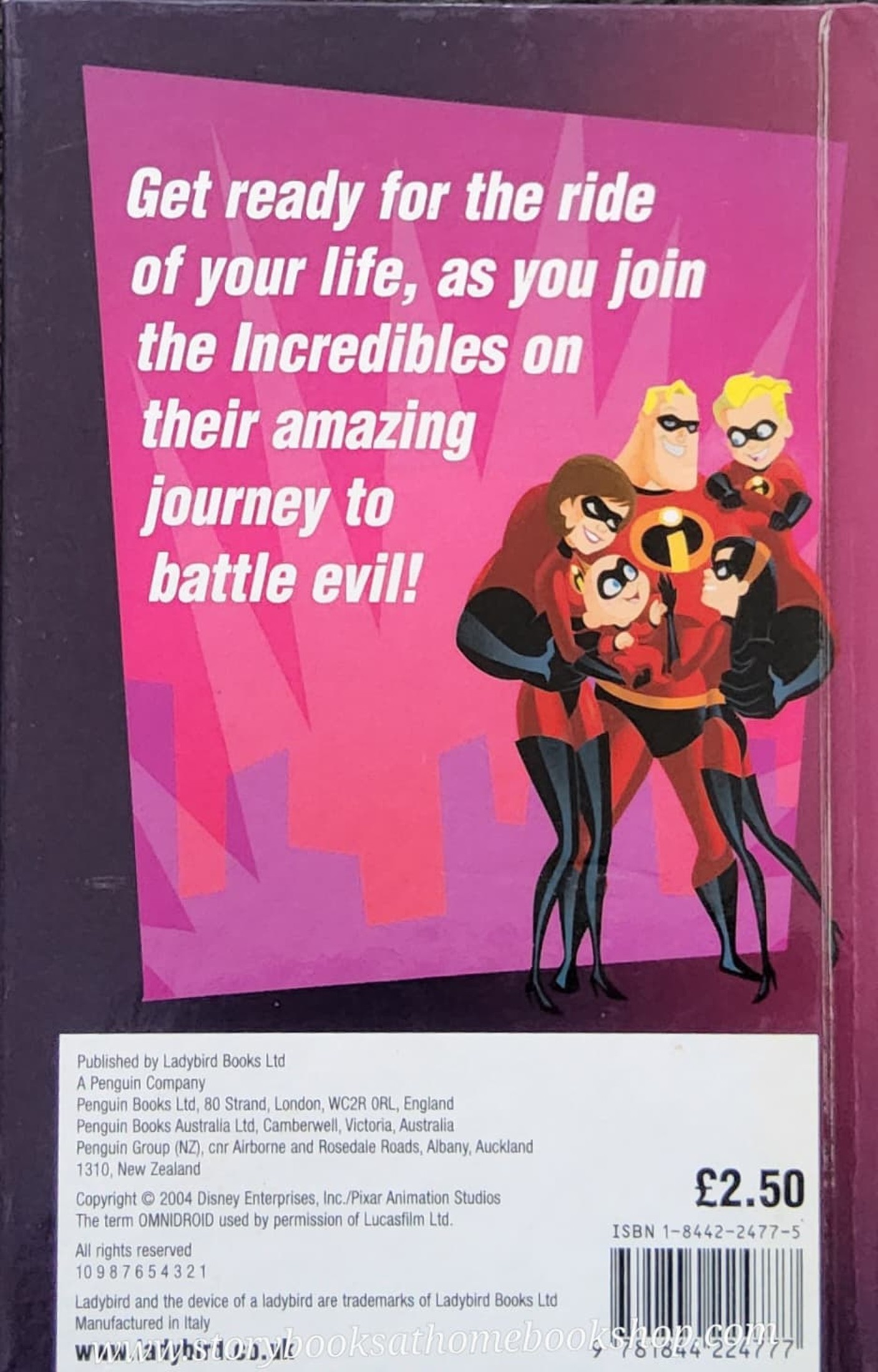 หนังสือนิทานปกแข็ง** 🍅🍓 Disney PIXAR THE INCREDIBLES