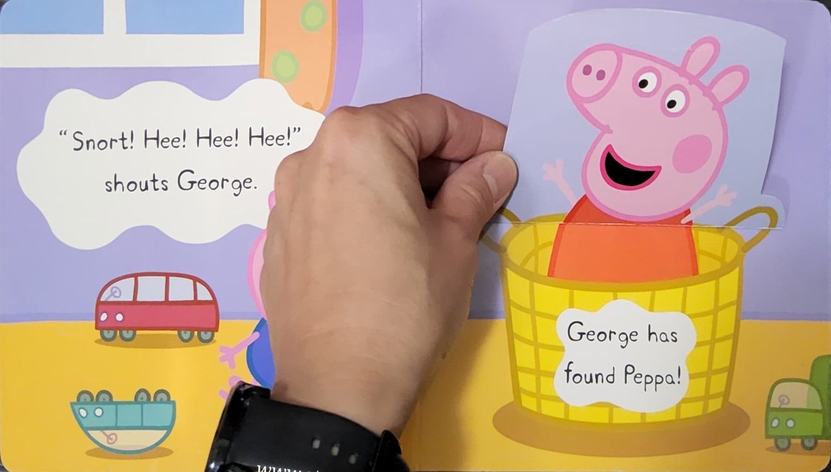 Board Book Peppa pig hide and seek**มีตำหนิค่ะ