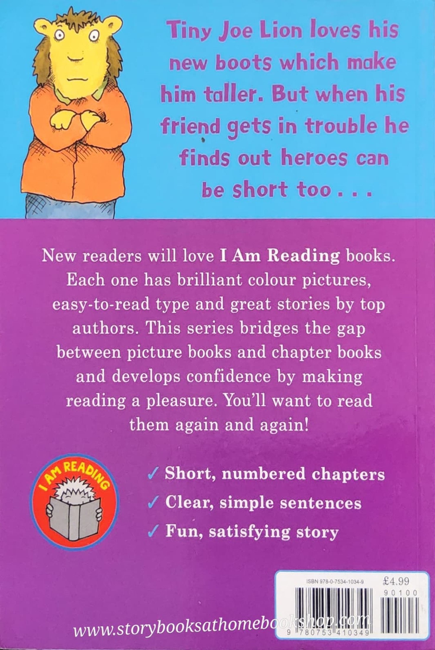 หนังสือนิทานปกอ่อน** ♥️♥️I AM READNG: JOE LION'S BIG BOOTS BY KARA MAY