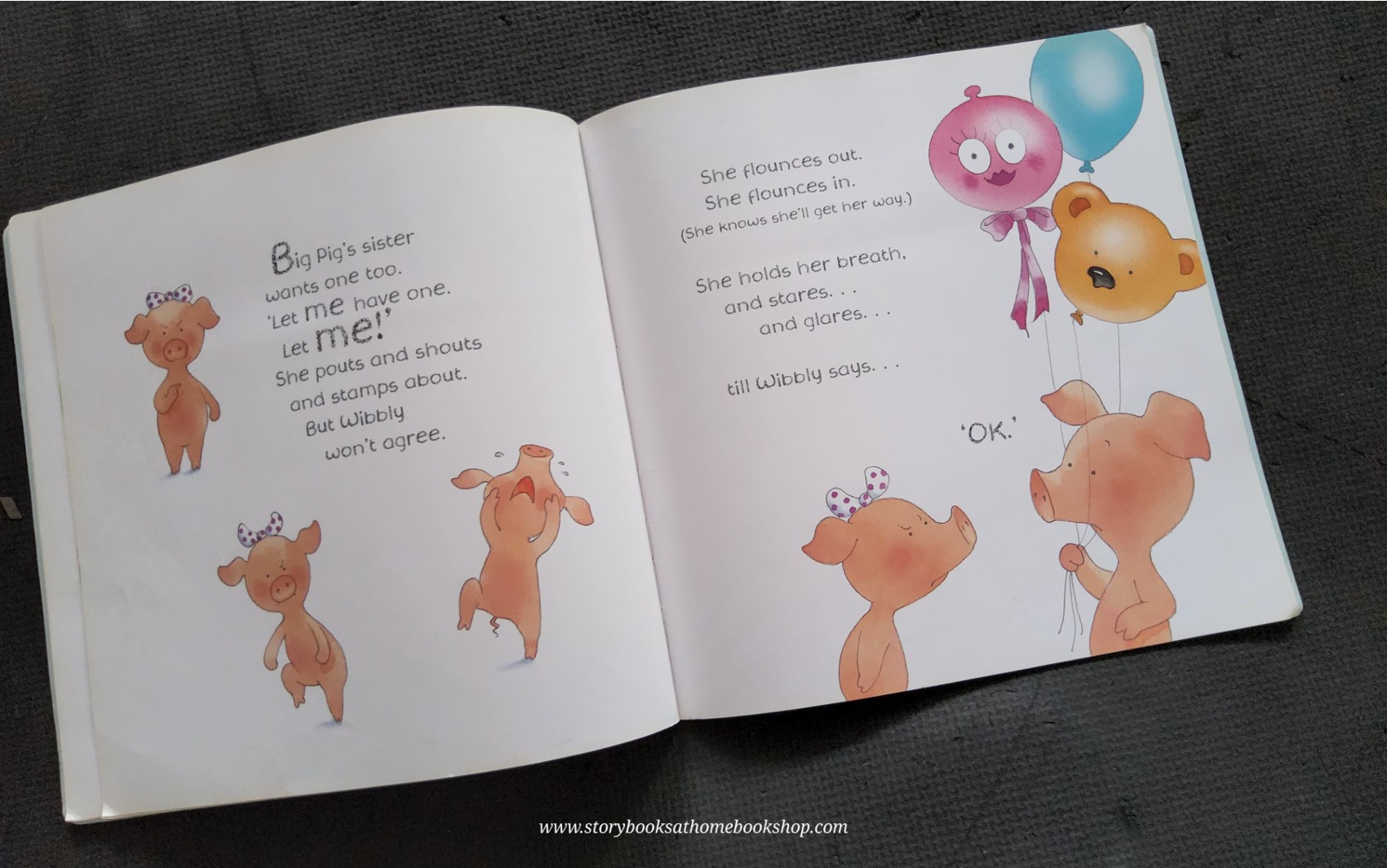 หนังสือนิทานปกอ่อน ** 🍅🍓 WIBBLY PIG HAS 10 BALLOONS BY MICK INKPEN