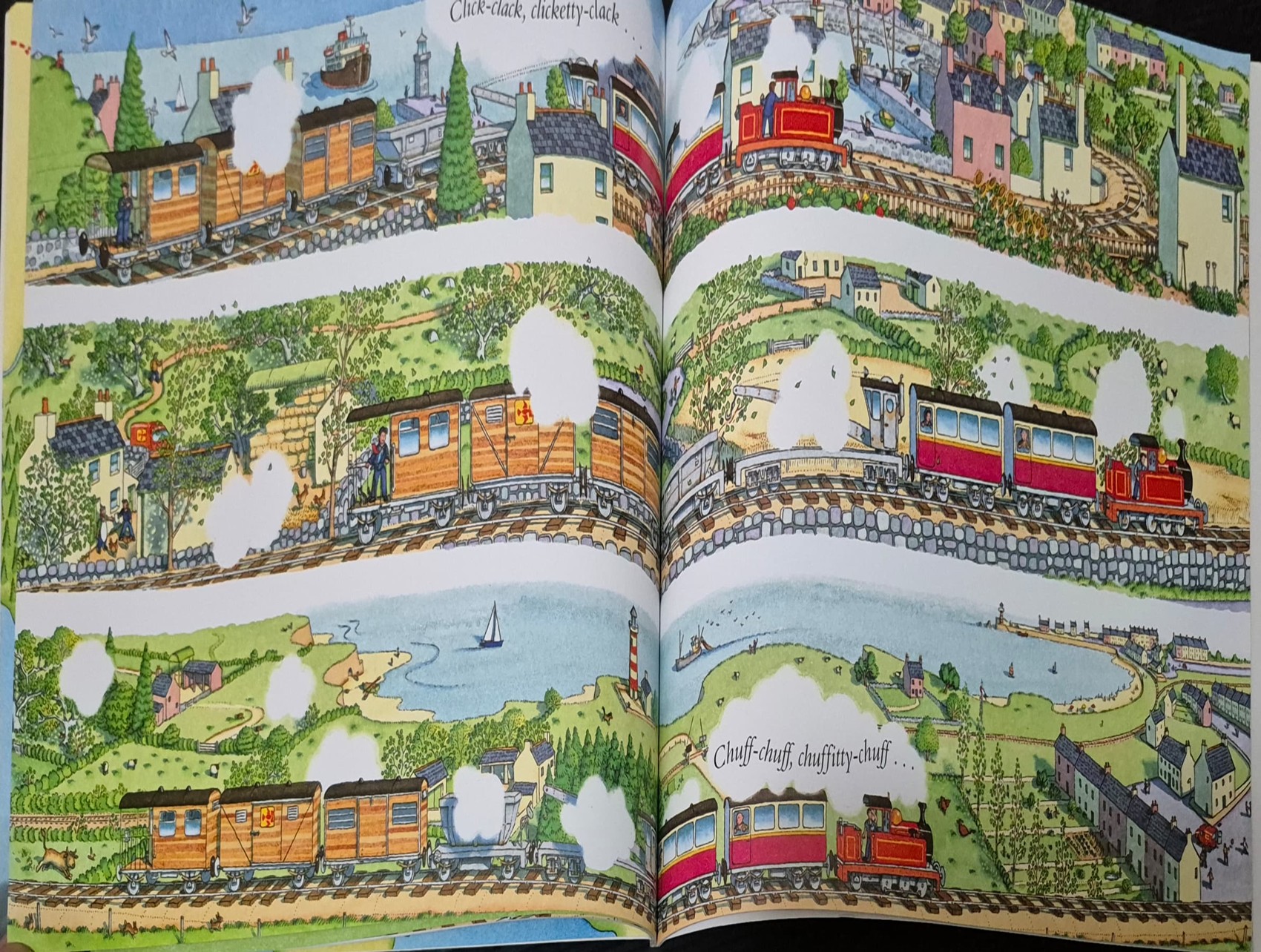 หนังสือนิทานปกอ่อน ** 🍅🍓LITTLE RED TRAIN BUSY DAY BY BENEDICT BLATHWAYT