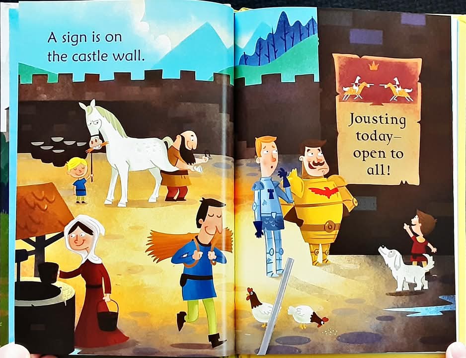 หนังสือนิทานปกแข็ง** 🍅🍓USBORNE VERY FIRST READING:KNIGHT FIGHT