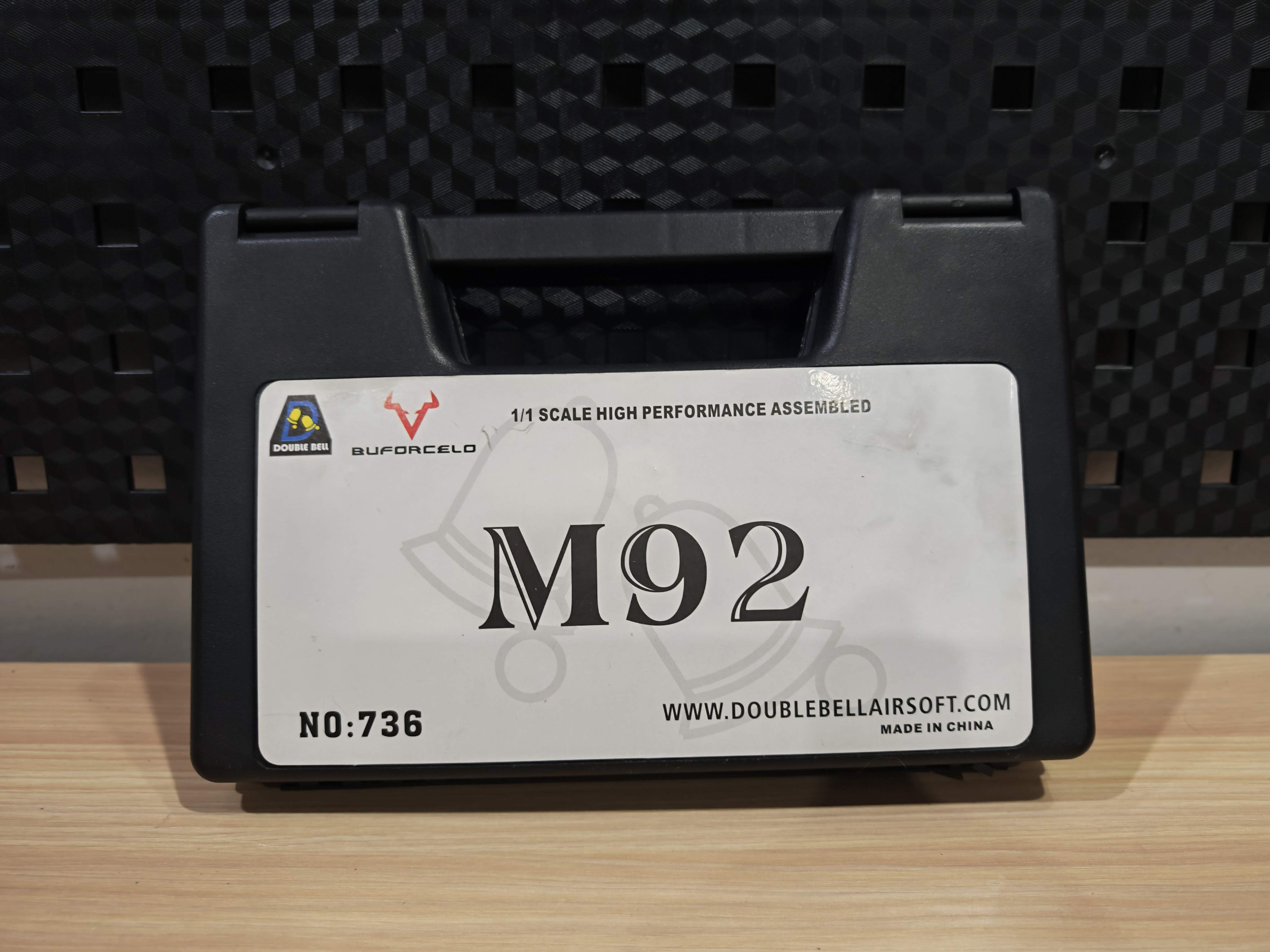 Double Bell 736 Taurus PT92 Beretta สีดำ GBB BB Gun บีบีกัน แบบแก๊ส ปืนอัดลม มือสอง Airsoft Gun
