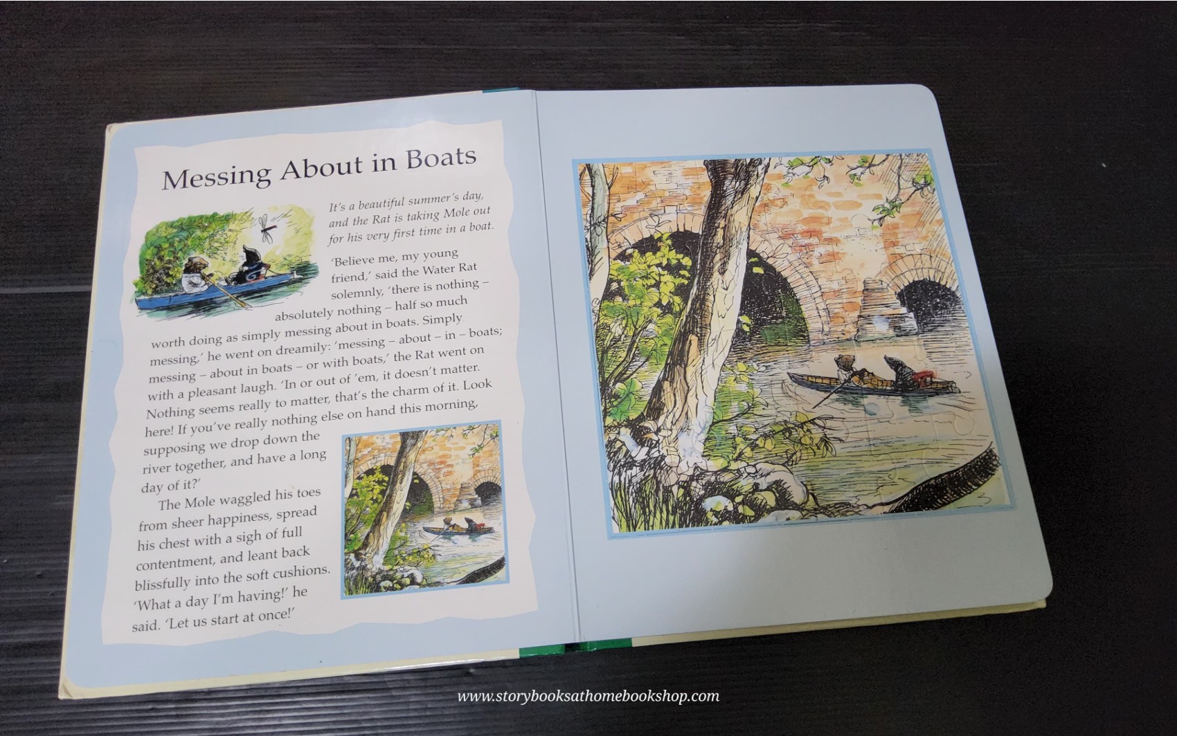 **JIGSAW BOARD BOOK** 🍅🍓THW WIND IN THE WILLOWS JIGSAW BOOK WITH 7 JIGSAWS