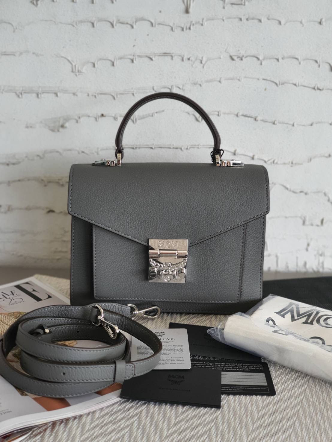 New MCM Small Satchel