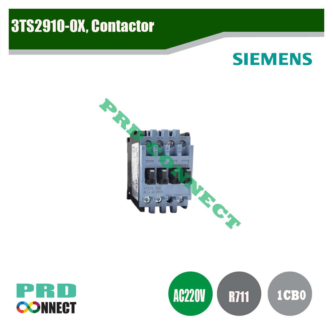 3TS2910-0X, Contactor, Siemens (ต้องซื้อ 5ตัว 100$)