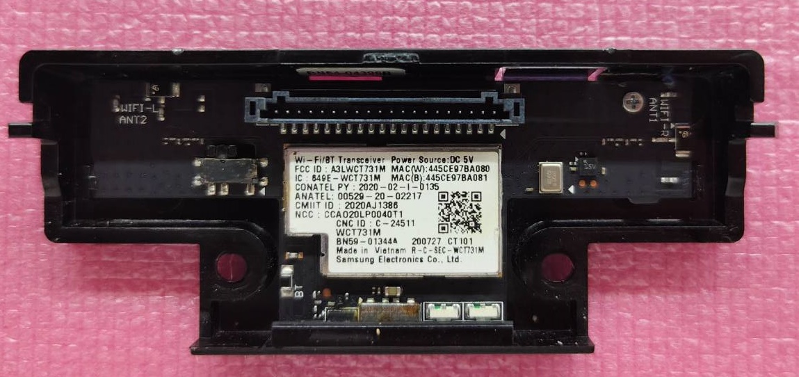 ตัวรับสัญญาณ Wifi ทีวีซัมซุง (SAMSUNG Wi-Fi Module) อะไหล่แท้/ของถอด พาร์ท BN59-01344A ใช้กับรุ่นQA55Q80TA และรุ่นอื่นที่พาร์ทเหมือนกัน