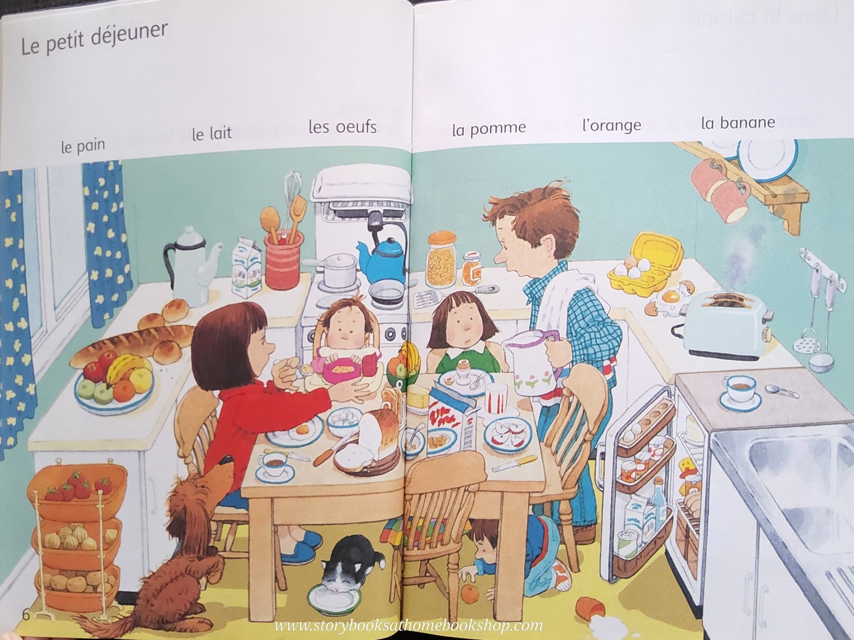 KNOWLEDGE BOOK** ♥️USBORNE FIRST HUNDRED WORDS IN FRENCH STICKER BOOK