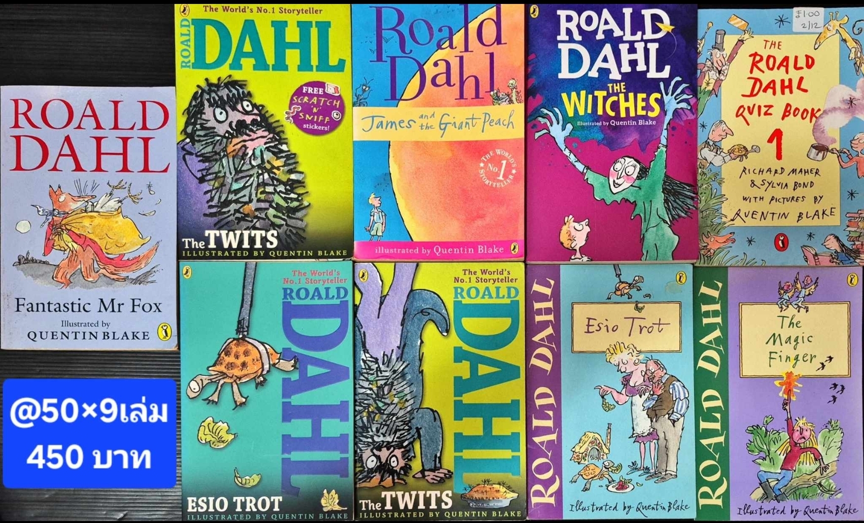 วรรณกรรมเยาวชน ROALD DALH 9 เล่ม @50บาท