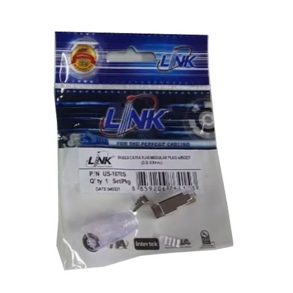 Shield CAT 6A RJ45 Modular PLUG w/Plug Boot (สีใส) บรรจุ 1 หัว / Pkg.
