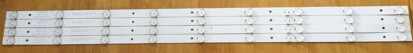 หลอดแบล็คไลท์ ACONATIC ของแท้ถอดจากเครื่อง รุ่น AN-43DF800SM :AN-LT4301 (หลอด 4แถว 9ดวง)