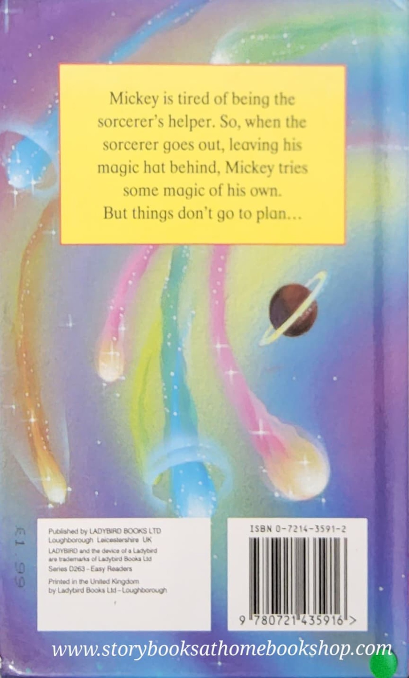 หนังสือนิทานปกแข็ง ** 🍅🍅Disney THE SORCERER'S APPRENTICE