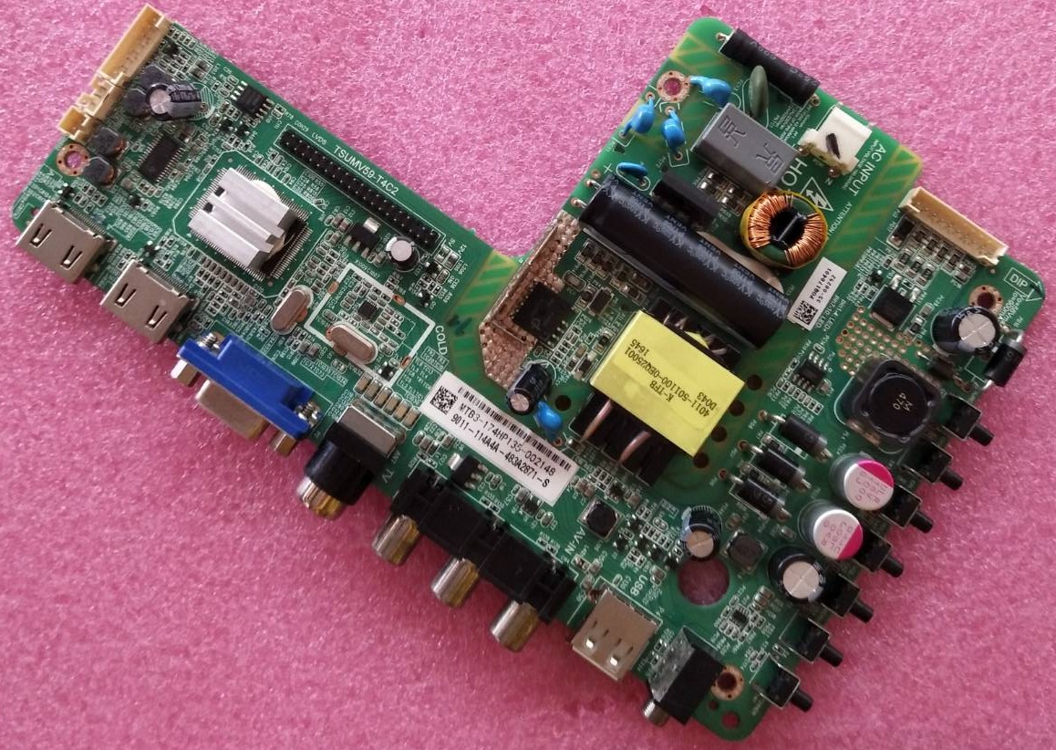 เมนบอร์ดที PHILIPS (ฟิลลิปส์) ของแท้ถอดจากเครื่อง รุ่น24PHA4100S/98 พาร์ทTSUMV59-T4C2 เวอร์ชั่นจอV236BJ1-P01