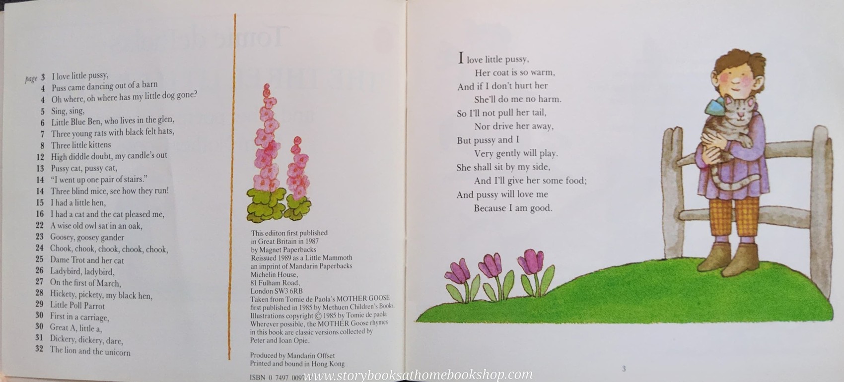 หนังสือนิทานปกอ่อน** 🍅🍓THE THREE LITTLE KITTENS AND OTHER POEMS AND SONGS FROM MOTHER GOOSE