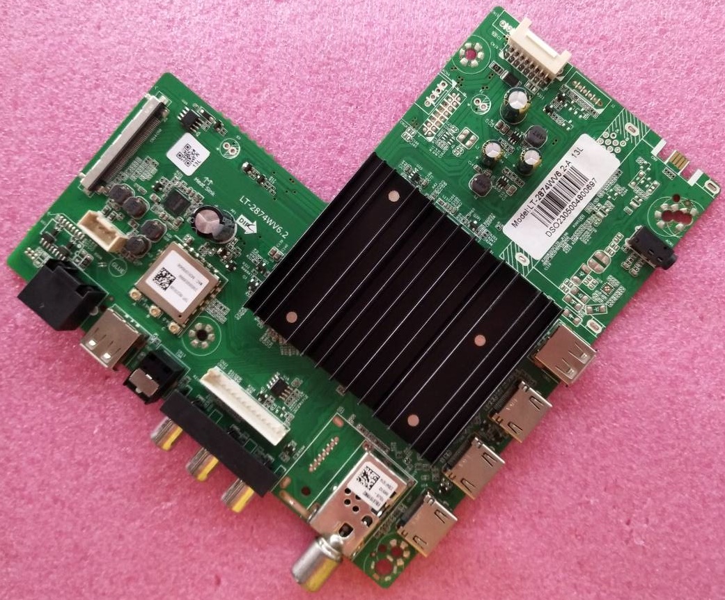 เมนบอร์ดทีวีอะโคเนติค ACONATIC ของแท้ถอดจากเครื่อง ใช้กับรุ่น 43US200AN พาร์ทLT-2874WV6.2-A เวอร์ชั่นทีคอน HV430QUBF70