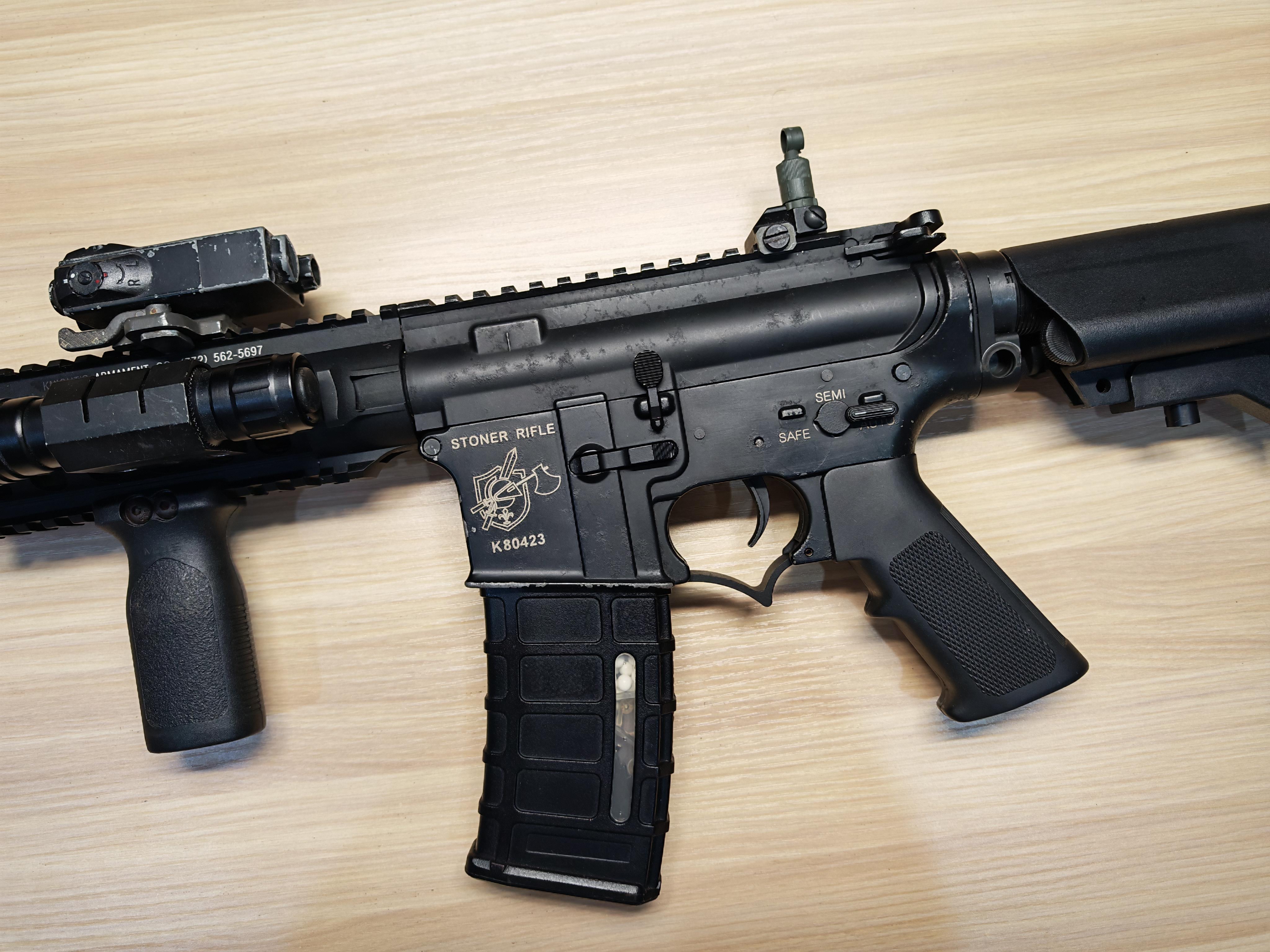 Golden Eagle M4 ติดบอร์ด BR แต่งเกียร์ มอเตอร์แต่ง เรทบอลสูง โลหะทั้งตัว AEG BB Gun บีบีกัน Airsoft Gun ปืนอัดลม ปืนยาวไฟฟ้า มือสอง
