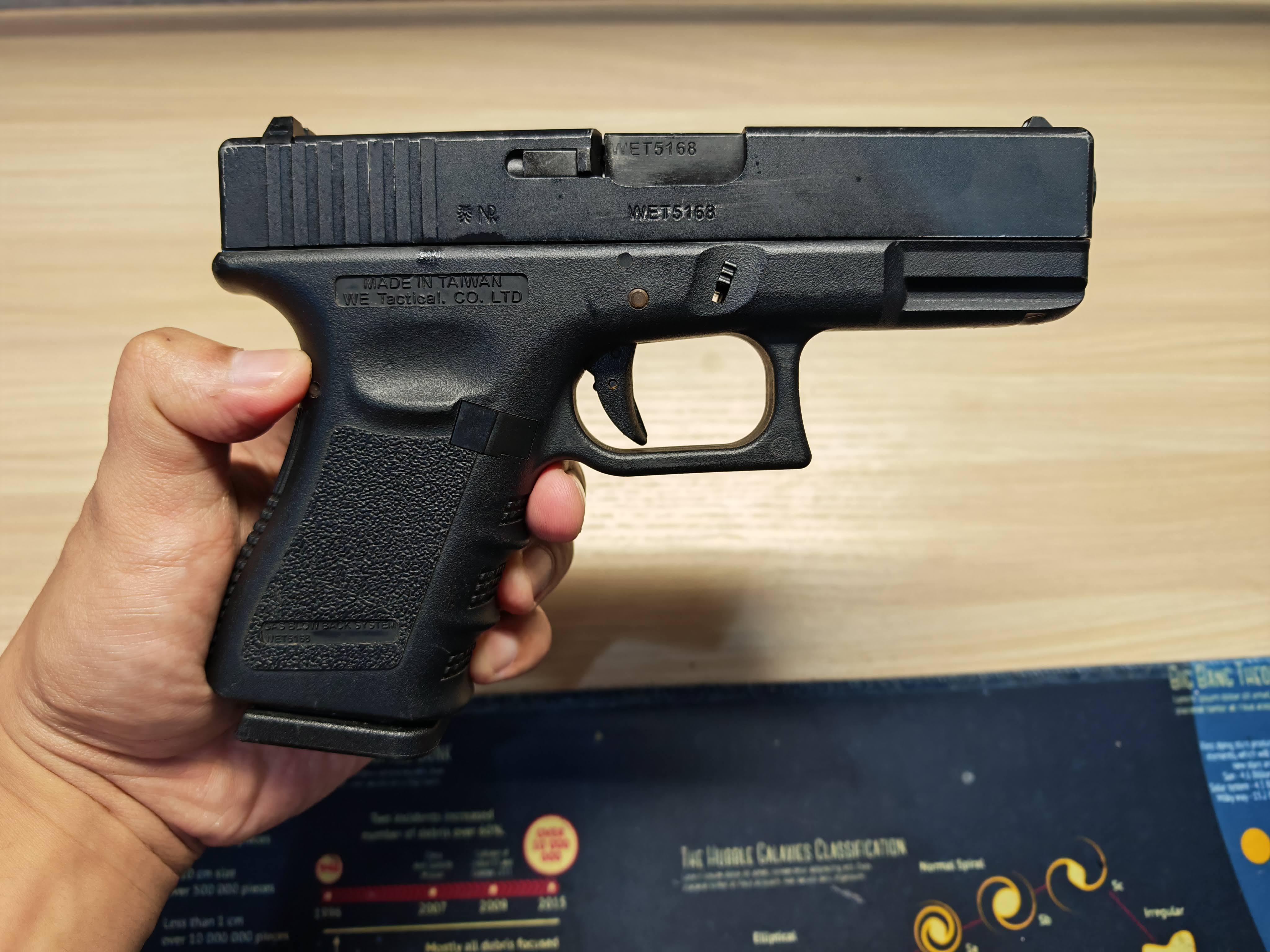 WE G19 Glock19 Gen3 GBB BB Gun บีบีกัน แบบแก๊ส ปืนอัดลม มือสอง Airsoft Gun