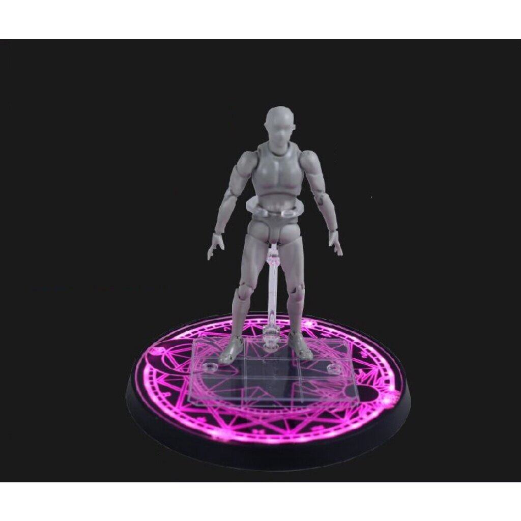 ฐานไฟ (มีลาย)สำหรับโชว์ ฟิกเกอร์ โมเดล 20cm สาย USB (สินค้าไม่รวมฟิกเกอร์) Display lamp Figure Model
