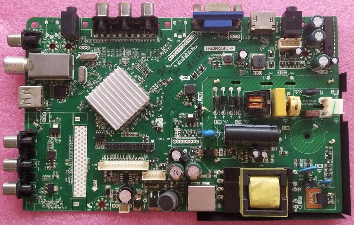 เมนบอร์ดทีวี TVM ของแท้มือสองถอดจากเครื่อง รุ่น24BC01 พาร์ทHK.T.RT2957P65