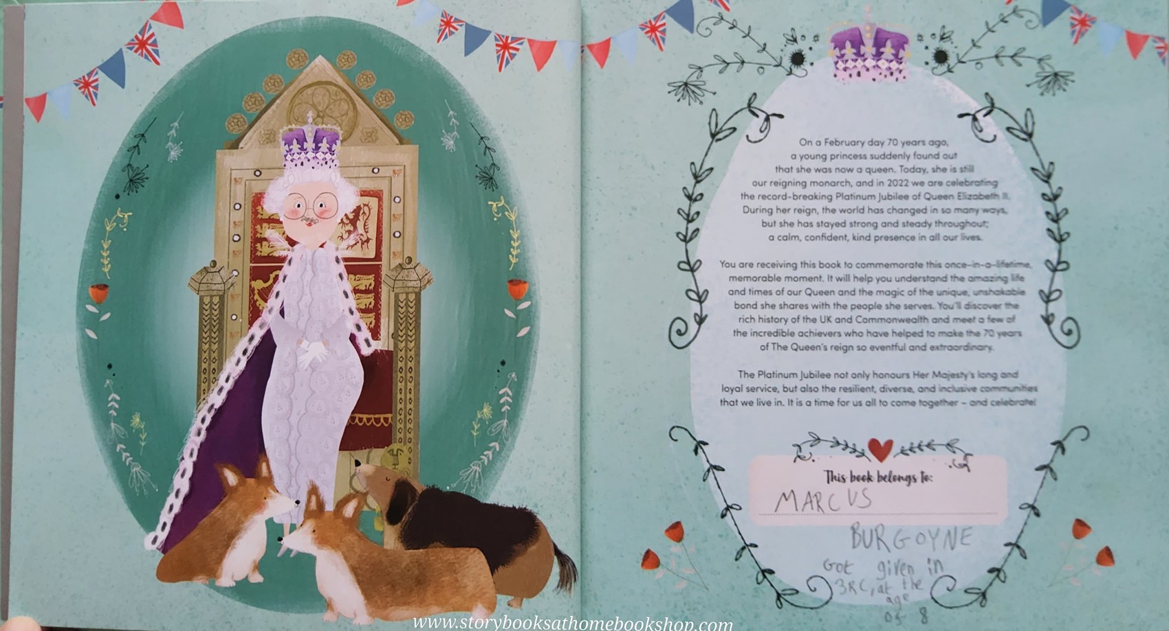 RECOMMENDED BOOK** **หนังสือนิทานปกแข็ง ** ♥️QUEEN ELIZABETH A PLATINUM JUBILEE CELEBRATION