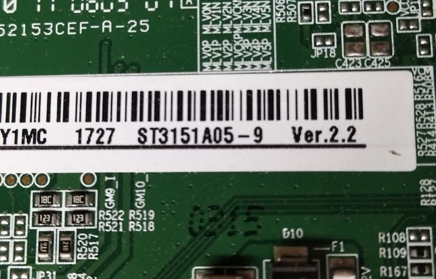 เมนบอร์ดทีวี ทีซีแอล TCL ของแท้ถอดจากเครื่อง ใช้กับรุ่น LED32D2920 LED32D2930 พาร์ทTP.S512.PB775 เบอร์ทีบาร์ ST3151A05-9