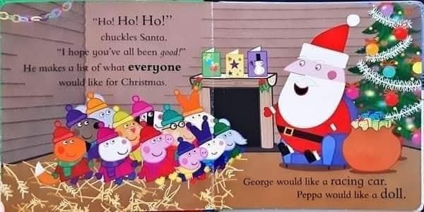 BOARD BOOK** 🍅🍓Peppa Pig Pappa's Christmas Wish