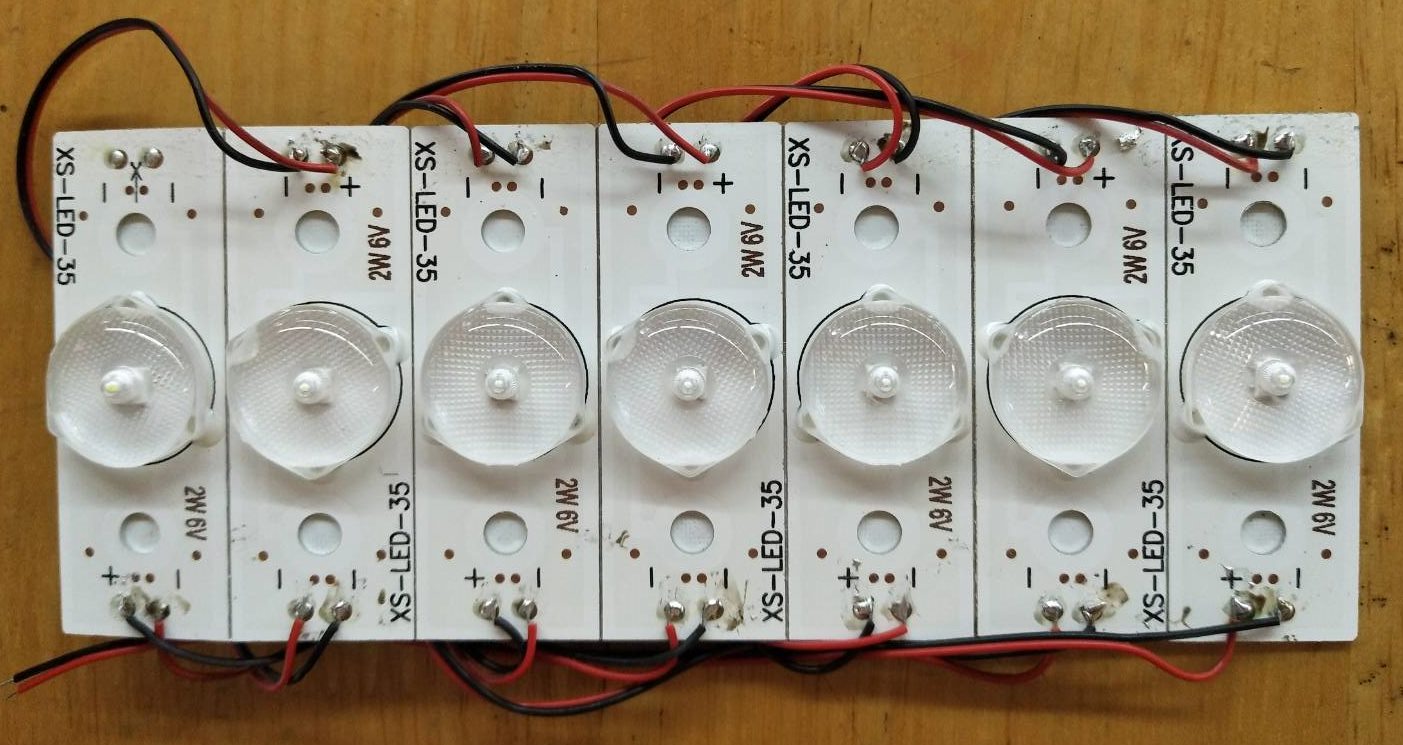หลอดDIY กลม 6V 2W มีเทปกาว 2 หน้าติดมาด้านหลังให้เรียบร้อย