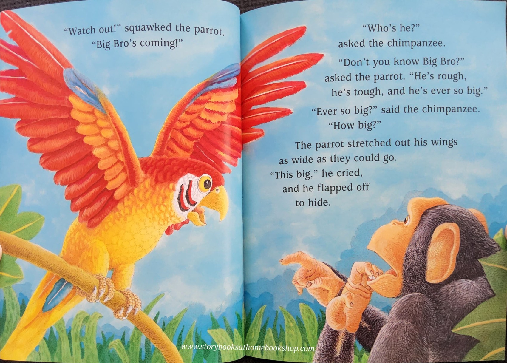 หนังสือนิทานปกอ่อน ** 🍅🍓WATCH OUT! BIG BRO'S COMING!BY JEZ ABOROUGH