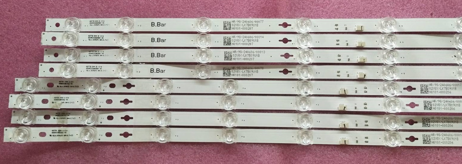 หลอดแบคไลน์ทีวี ทีซีแอล TCL ของแท้มือสองถอดจากเครื่อง รุ่น65T7B