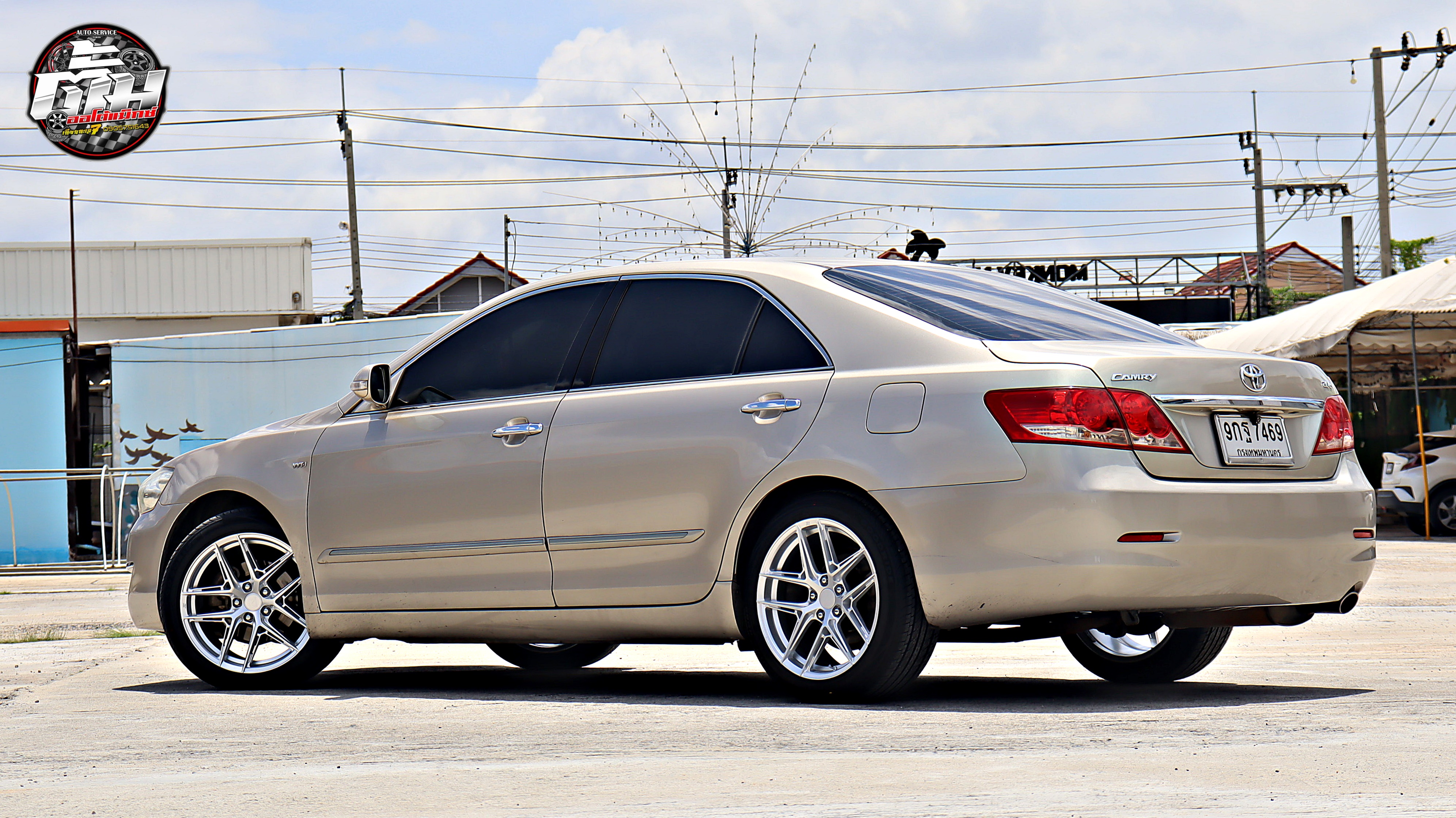 TOYOYA CAMRY เปลี่ยนล้อยาง EMOTION-R VS2 ขอบ18นิ้ว ยาง GOODRIDE RP88 235/45R18 98V